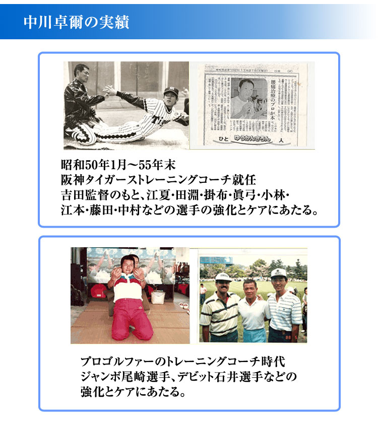 中川卓爾の実績